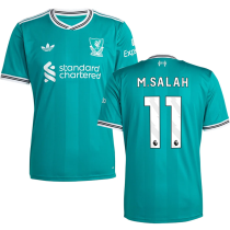 M.SALAH #11 LFC 1:1 Quality Third Green Fans Soccer Jersey 2025/26 (League Font 联赛字体 ) ★★