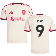ISAK #9 LFC 1:1 Away Fans Jersey 2025/26 (League Font 联赛字体 ) ★★