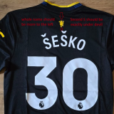 ŠEŠKO #30 M Utd 1:1 Quality Third  Fans Soccer Jersey 2025/26 (League Font 联赛字体 ) ★★