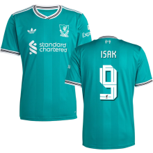 ISAK #9 LFC 1:1 Quality Third Green Fans Soccer Jersey 2025/26 (UCL Font 欧冠字体 ) ★★