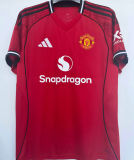 BFERNANDES #8 M Utd 1:1 Quality Home Fans Soccer Jersey 2025/26 (UCL Font 欧冠字体 ) ★★