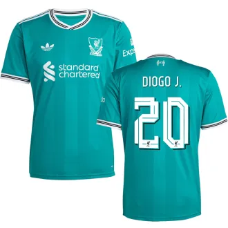 DIOGO J. #20 LFC 1:1 Quality Third Green Fans Soccer Jersey 2025/26 (UCL Font 欧冠字体 ) ★★
