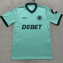 2025/26 Wolves Away Blue Fans Soccer Jersey