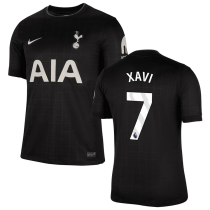 XAVI #7 TH FC 1:1 Quality Away Black Fans Soccer Jersey 2025/26 (League Font 联赛字体 ) ★★