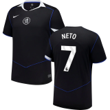 NETO #7 CFC Third Black Fans Soccer Jersey 2025/26 (League Font 联赛字体 ) ★★