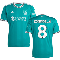 SZOBOSZLAI #8 LFC 1:1 Quality Third Green Fans Soccer Jersey 2025/26 (League Font 联赛字体 ) ★★