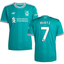 WIRTZ #7 LFC 1:1 Quality Third Green Fans Soccer Jersey 2025/26 (League Font 联赛字体 ) ★★