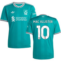 MAC ALLISTER #10 LFC 1:1 Quality Third Green Fans Soccer Jersey 2025/26 (League Font 联赛字体 ) ★★