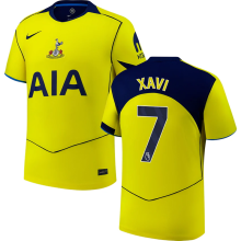 XAVI #7 TH FC Third Yellow Fans Soccer Jersey 2025/26 (League Font 联赛字体 ) ★★