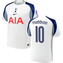 maddison #10 TH FC 1:1 Quality Home White Fans Soccer Jersey 2025/26 (UCL Font 欧冠字体 ) ★★