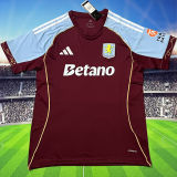 McGINN #7 Aston Villa Home Fans Soccer Jersey  2025/26 (UCL Font 欧冠字体 ) ★★