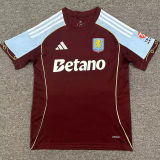 McGINN #7 Aston Villa Home Fans Soccer Jersey  2025/26 (UCL Font 欧冠字体 ) ★★
