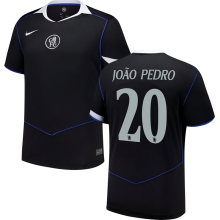 João Pedro #20 CFC Third Black Fans Soccer Jersey 2025/26  (UCL Font 欧冠字体 ) ★★