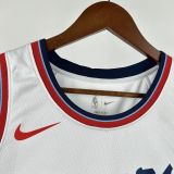 2025 Clippers PAUL #3 White NBA Jersey
