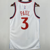 2025 Clippers PAUL #3 White NBA Jersey