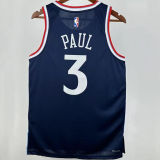 2025 Clippers PAUL #3 Dark Blue NBA Jersey