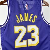 2026 Lakers JAMES #23 Purple NBA Jersey