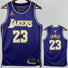 2026 Lakers JAMES #23 Purple NBA Jersey