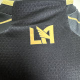 2025/26 Los Angeles Home Black Player Version Soccer Jersey 队微上带星