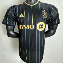 2025/26 Los Angeles Home Black Player Version Soccer Jersey 队微上带星