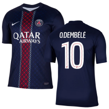 O. Dembélé #10 PSG 1:1 Quality Home Fans Soccer Jersey 2025/26 (League Font 联赛字体 ) ★★