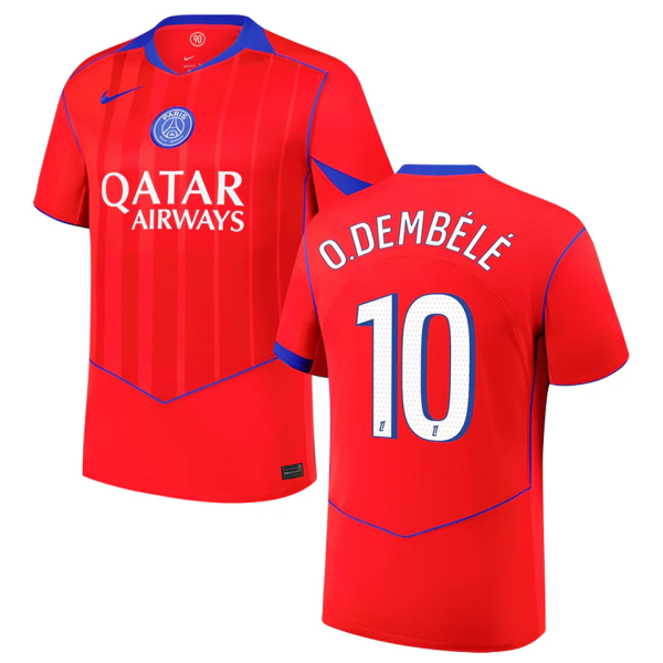 O. Dembélé #10  PSG 1:1 Quality Third Fans Soccer Jersey 2025/26 (League Font 联赛字体 ) ★★
