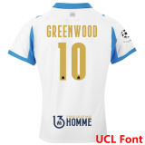 GREENWOOD #10 MS 1:1 Quality Home Fans Soccer Jersey 2025/26 (UCL Font 欧冠体 ) （Have TREIZIEME HOMME 带号下广告 ）★★