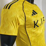 2025/26 Al Nassr Home Yellow Player Version Soccer Jersey