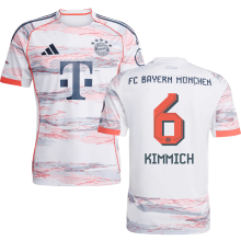 KIMMICH #6 BFC 1:1 Quality Away Fans Soccer Jersey 2025/26 ★★