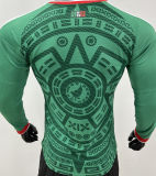 2026/27 Mexico Home Green Player Version Long Sleeve Soccer Jersey