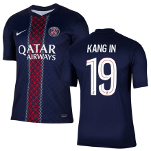 KANG IN #19 PSG 1:1 Quality Home Fans Soccer Jersey 2025/26 (League Font 联赛字体 ) ★★