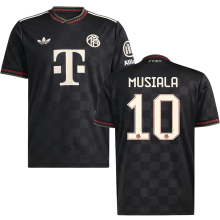 MUSIALA #10 BFC 1:1 Quality Third Black Fans Soccer Jersey 2025/26 ★★