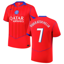 KVARATSKHELIA #7 PSG 1:1 Quality Third Fans Soccer Jersey 2025/26 (League Font 联赛字体 ) ★★