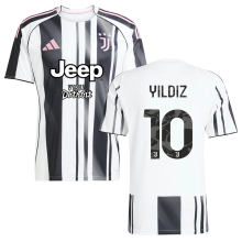 YILDIZ #10 JUV 1:1 Quality Home Fans Soccer Jersey 2025/26 带胸前新广告 ★★