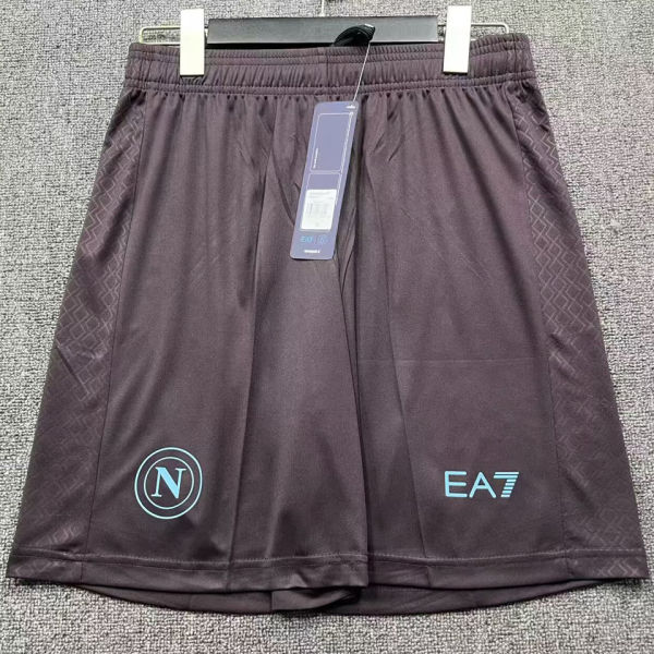 2025/26 Napoli Third Black Shorts Pants