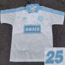 2025/26 AD x oasis #25 White Retro Style Fans Soccer Jersey (Have No.25 带号码）
