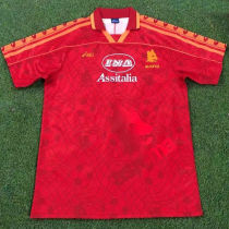 1995/1996 Roma Home Red Retro Soccer Jersey
