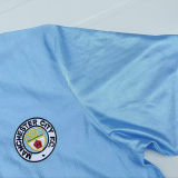 1986/1987 Man City Home Blue Retro Soccer Jersey