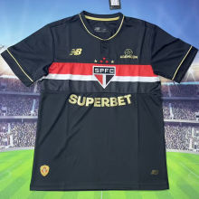 2025/26 Sao Paulo Third Black Fans Soccer Jersey