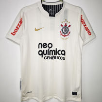 2012 Corinthians Home White Retro Soccer Jersey