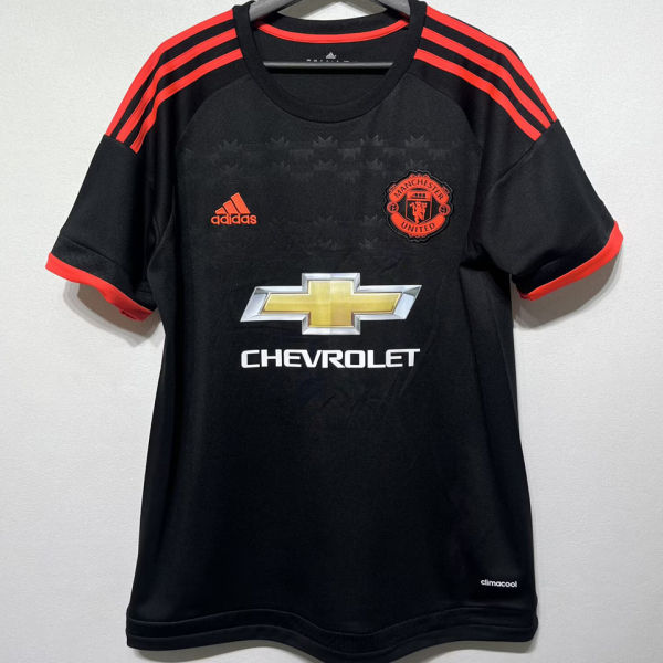 2015/2016 M Utd Third Black Retro Soccer Jersey
