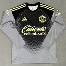 2025/26 Club America Grey GK Long Sleeve Soccer Jersey