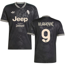 Vlahović #9 JUV 1:1 Quality Third Fans Soccer Jersey 2025/26 带胸前新广告 ★★