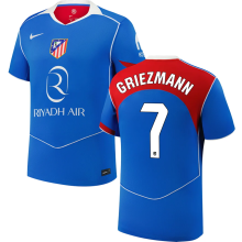 GRIEZMANN #7 ATM Third Blue Fans Jersey 2025/26 LaLiga Font 西甲字体  ★★