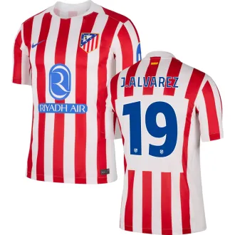 J.ALVAREZ #19  ATM Home Fans Jersey 2025/26 UCL Font 欧冠字体 ★★