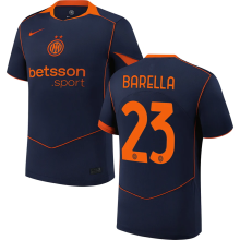 BARELLA #23 In Milan Third Fans Soccer Jersey 2025/26 ★★