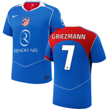 GRIEZMANN #7 ATM Third Blue Fans Jersey 2025/26 UCL Font 欧冠字体 ★★