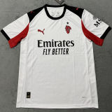 PULISIC #11  AC Milan Away White Fans Soccer Jersey 2025/26 ★★