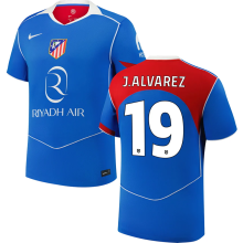 J.ALVAREZ #19  ATM Third Blue Fans Jersey 2025/26 UCL Font 欧冠字体 ★★