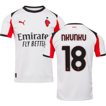 NKUNKU #18 AC Milan Away White Fans Soccer Jersey 2025/26 ★★